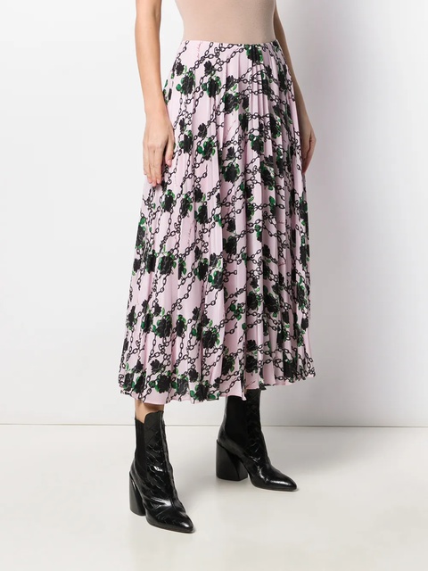 Valentino Garavani x Undercover silk pleated skirt - Pink - zdjęcie produktu nr 2