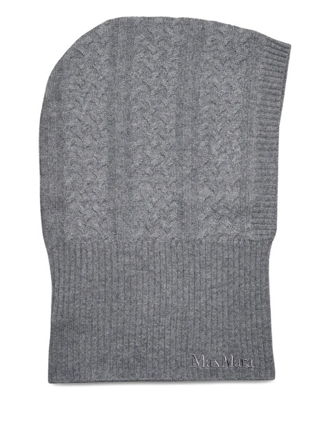 Max Mara ribber-knit balaclava - Grey - zdjęcie produktu nr 1