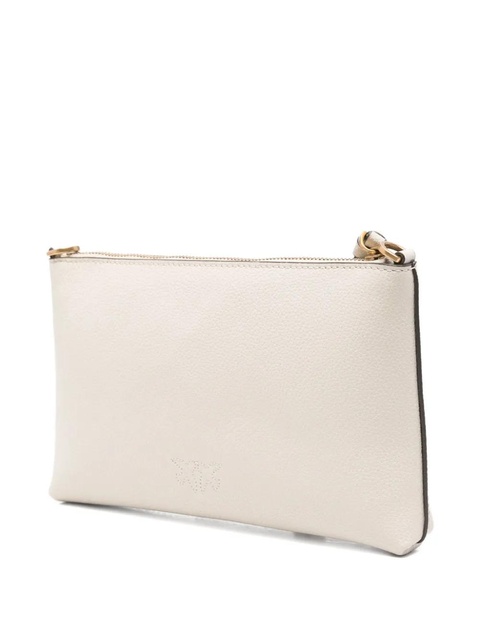 PINKO embossed-logo leather cross-body bag - White - zdjęcie produktu nr 2