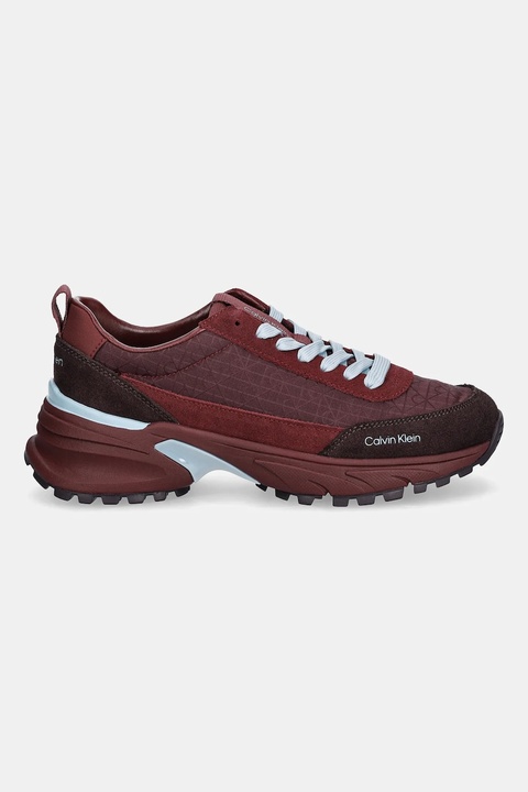 Calvin Klein sneakersy HIKE RUNNER CASUAL NY-SU AOP damskie kolor bordowy YW0YW01995 - zdjęcie produktu nr 2