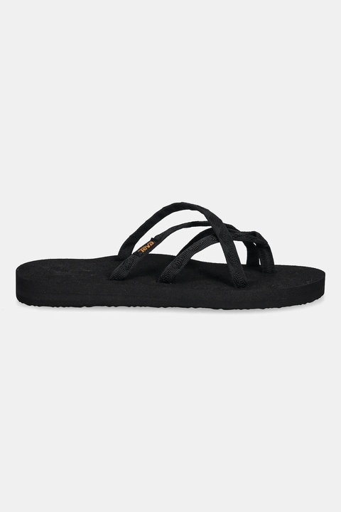 Teva japonki Olowahu damskie kolor czarny na płaskim obcasie 6840 - zdjęcie produktu nr 2