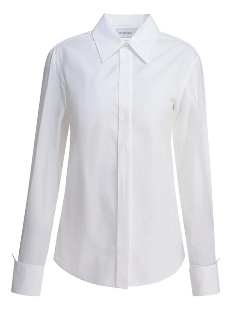 Max Mara long-sleeves buttoned-cuff shirt - White - zdjęcie produktu nr 1