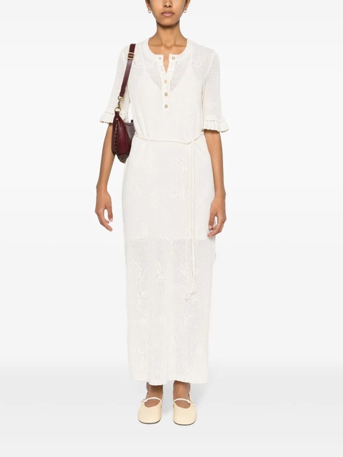 Zadig&Voltaire Salmy Wings pointelle-knit dress - Neutrals - zdjęcie produktu nr 2