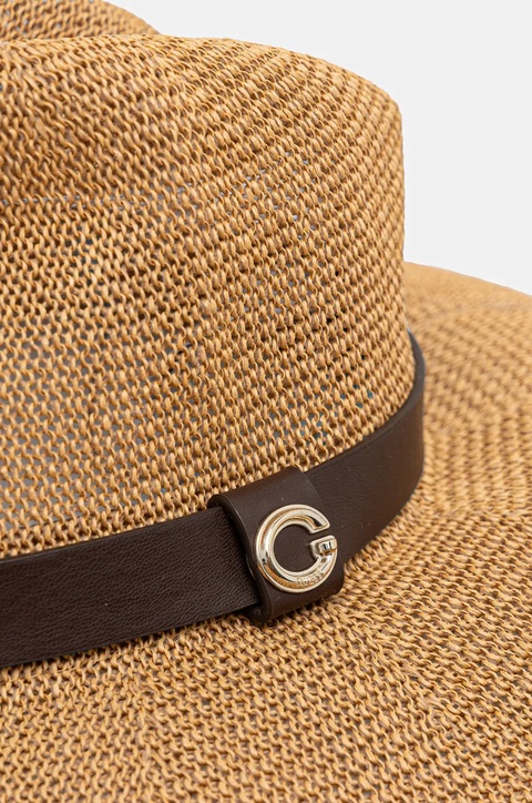 Guess kapelusz FEDORA kolor brązowy AW5287 NYL01 - zdjęcie produktu nr 2