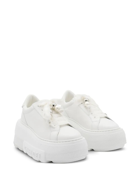Casadei pearl-embellishment sneakers - White - zdjęcie produktu nr 2