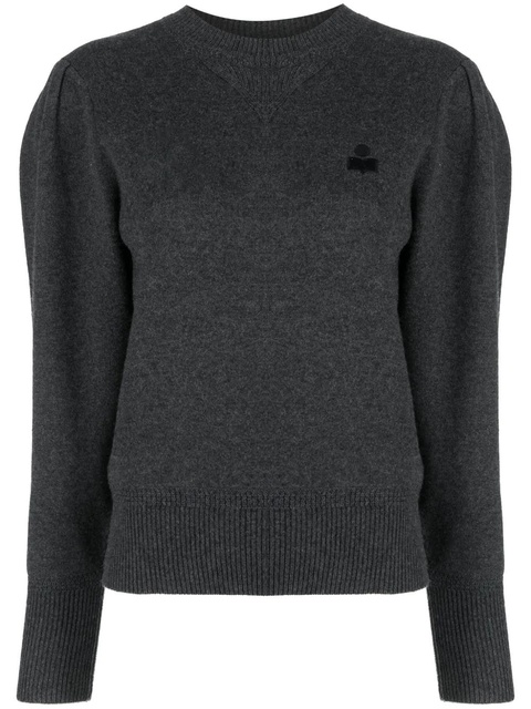 MARANT ÉTOILE Kelaya logo-patch jumper - Grey - zdjęcie produktu nr 1