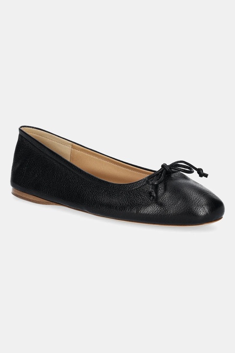 JW Anderson baleriny skórzane kolor czarny BL0031 LA0323 999 - zdjęcie produktu nr 1