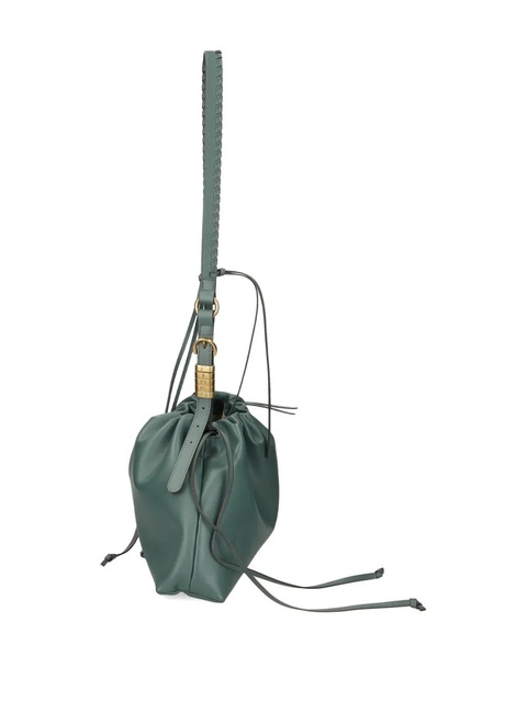 PINKO drawstring-fastening shoulder bag - Green - zdjęcie produktu nr 2