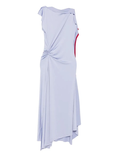Victoria Beckham draped-bodice dress - Blue - zdjęcie produktu nr 1