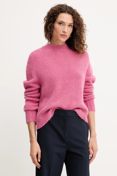 Twinset sweter z wełną damski kolor różowy 252TT3136 - zdjęcie produktu nr 1