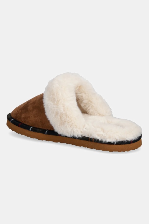Barbour kapcie Claudia kolor brązowy LSL0033TA51 - zdjęcie produktu nr 2