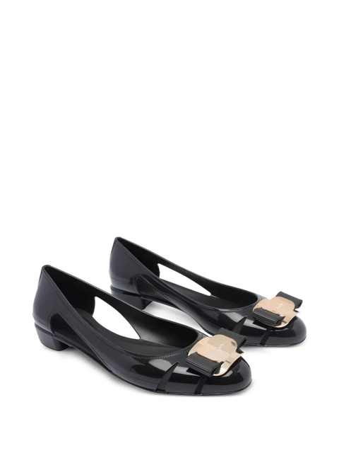 Ferragamo 30mm leather ballet flats - Black - zdjęcie produktu nr 2