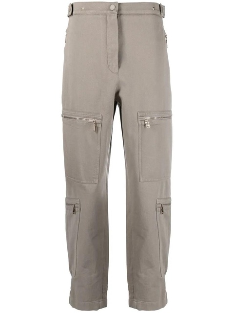 FENDI zip-detail straight-leg trousers - Green - zdjęcie produktu nr 1
