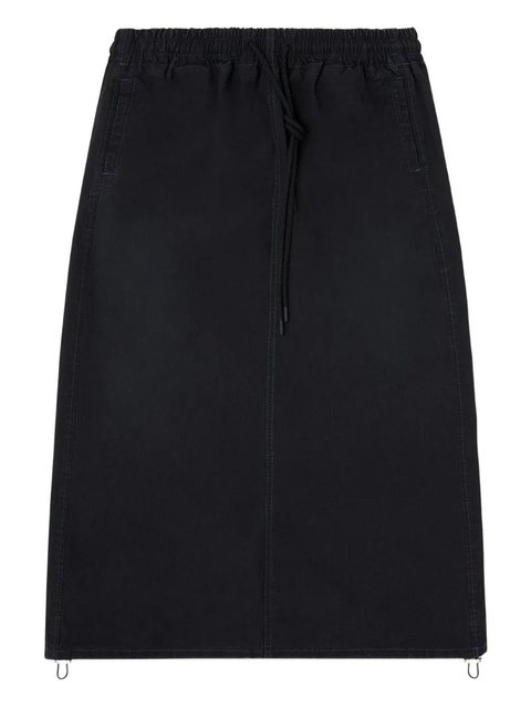 Diesel drawstring midi skirt - Black - zdjęcie produktu nr 1