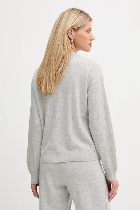 BOSS sweter kaszmirowy damski kolor szary lekki 50547883 - zdjęcie produktu nr 2
