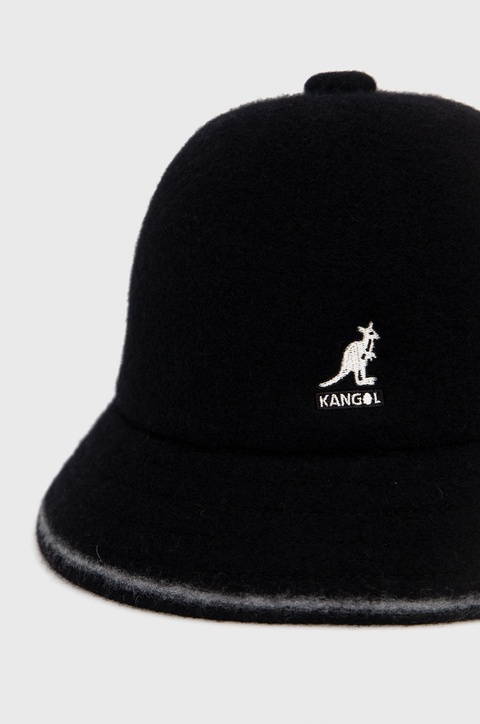 Kangol Kapelusz wełniany kolor czarny K3181ST.BO013-BO013 - zdjęcie produktu nr 2