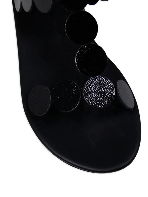Ancient Greek Sandals Triton circle-embellished flat sandals - Black - zdjęcie produktu nr 2
