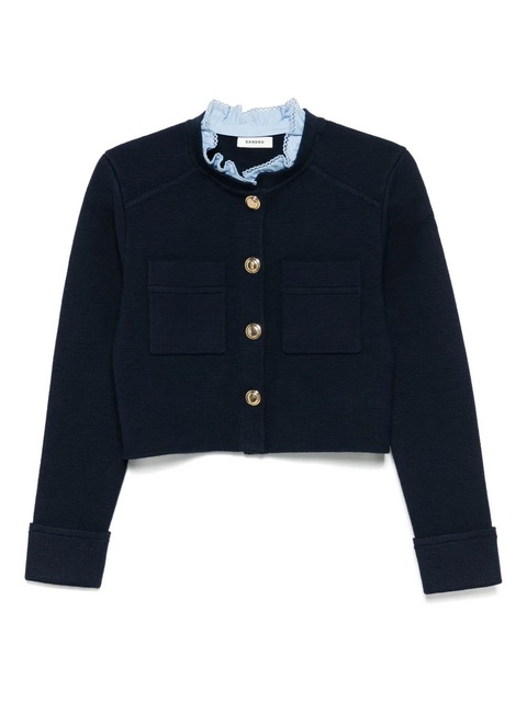 SANDRO knitted cardigan - Blue - zdjęcie produktu nr 1