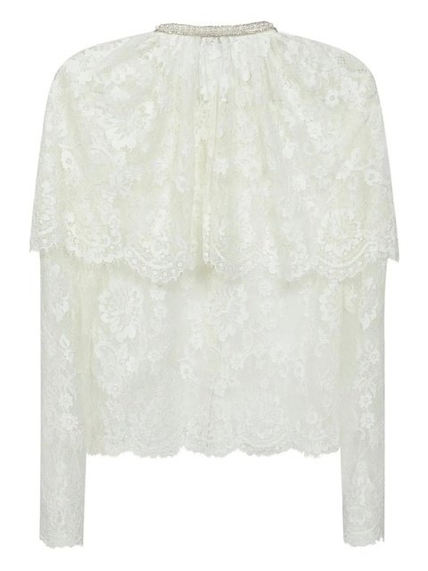 Self-Portrait lace top - White - zdjęcie produktu nr 2