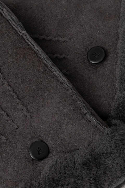 Emu Australia rękawiczki skórzane damskie kolor szary W7019 - zdjęcie produktu nr 1