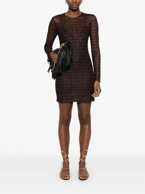 Missoni open-knit mini dress - Black - zdjęcie produktu nr 2