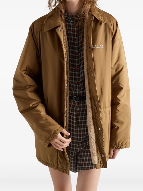 Prada raglan-sleeve jacket - Brown - zdjęcie produktu nr 2