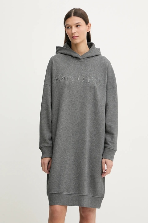 Marc O'Polo sukienka bawełniana kolor szary mini oversize 600407359001 - zdjęcie produktu nr 2