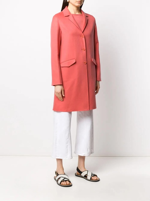 Loro Piana single breasted mid-length coat - Pink - zdjęcie produktu nr 2