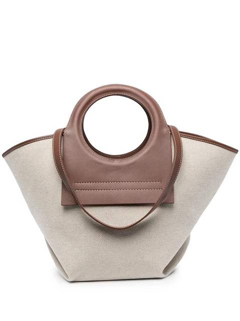 Hereu open-top canvas tote - Neutrals - zdjęcie produktu nr 1