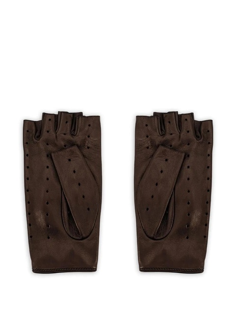 Valentino Garavani perforated leather gloves - Brown - zdjęcie produktu nr 1