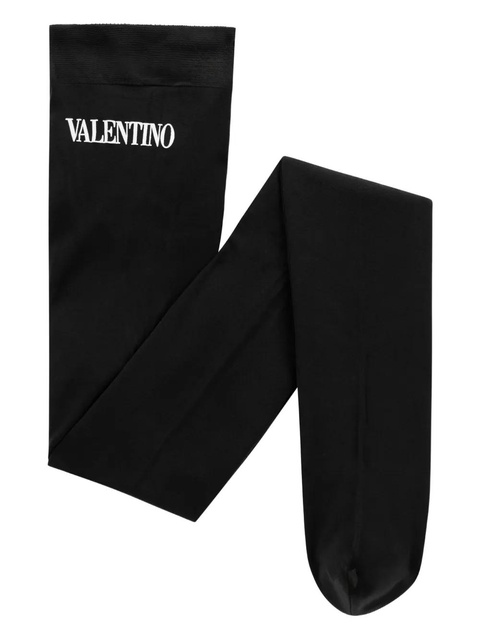 Valentino Garavani logo-detail tights - Black - zdjęcie produktu nr 1