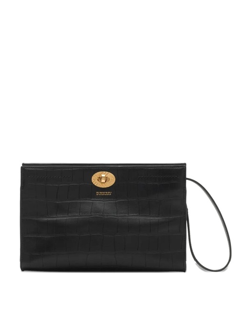 Burberry Cotswolds crocodile-effect shoulder bag - Black - zdjęcie produktu nr 1