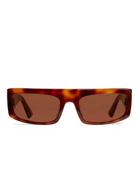 KHAITE rectangle-frame sunglasses - Brown - zdjęcie produktu nr 1