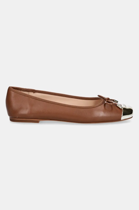 Liu Jo baleriny skórzane DAFNE 01 kolor brązowy SF4089PX460S1804 - zdjęcie produktu nr 2