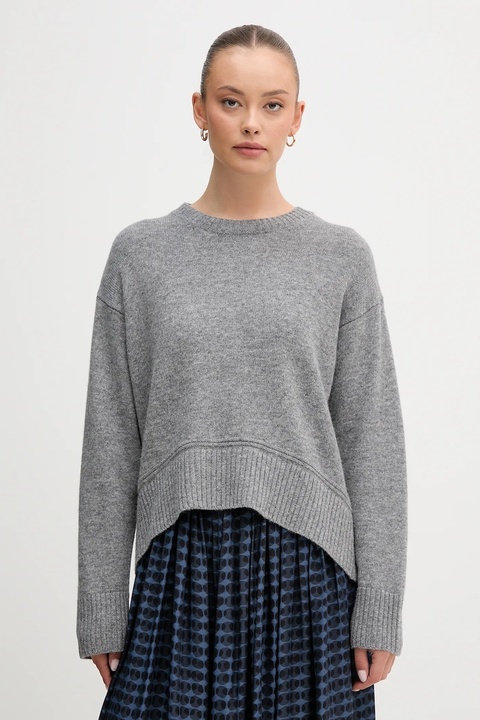 United Colors of Benetton sweter z dodatkiem wełny damski kolor szary 1244D10BC - zdjęcie produktu nr 1