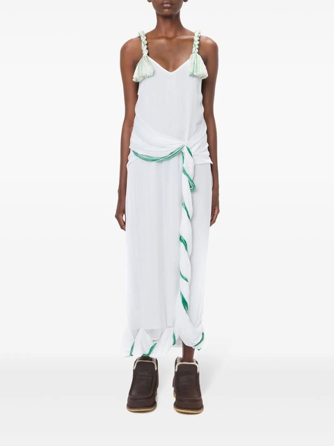 JW Anderson tassel-strap twisted dress - White - zdjęcie produktu nr 2