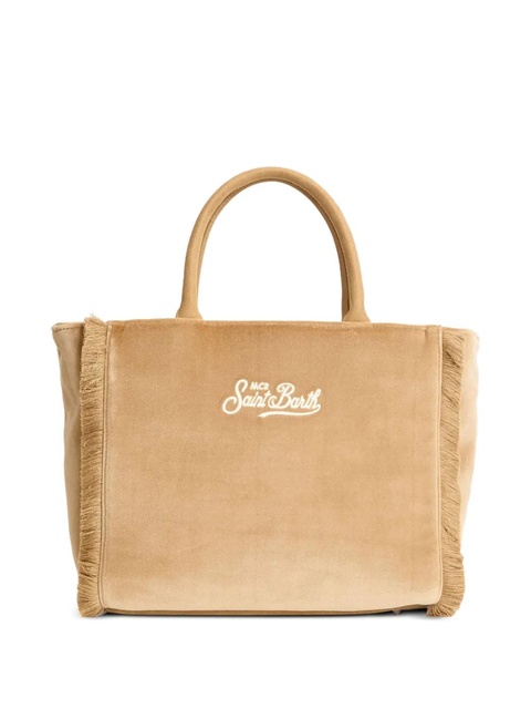 MC2 Saint Barth fringed velvet satchel - Brown - zdjęcie produktu nr 2