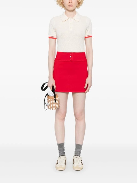 SANDRO knitted mini skirt - Red - zdjęcie produktu nr 2
