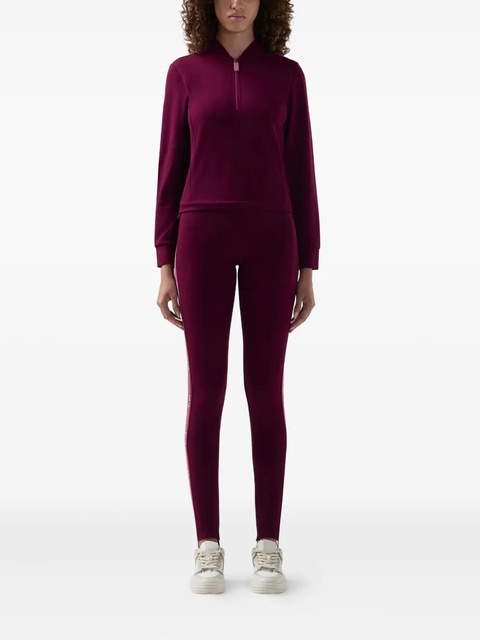 GCDS logo-tape piquet leggings - Pink - zdjęcie produktu nr 2