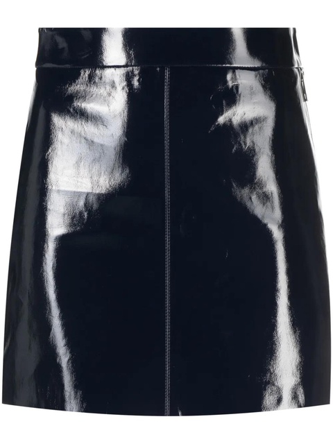 Zadig&Voltaire Jinette vinyl leather miniskirt - Blue - zdjęcie produktu nr 1