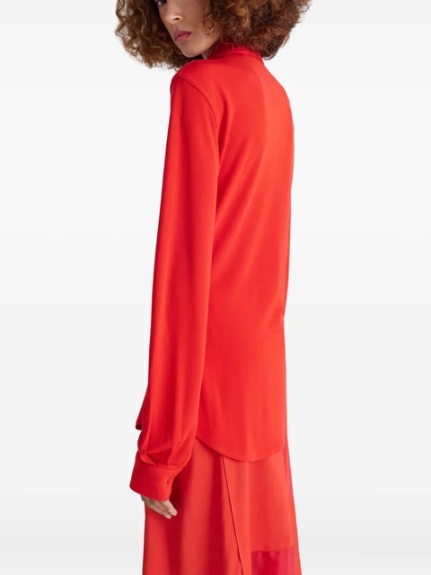 LEMAIRE neck-cord long-sleeve shirt - Red - zdjęcie produktu nr 2