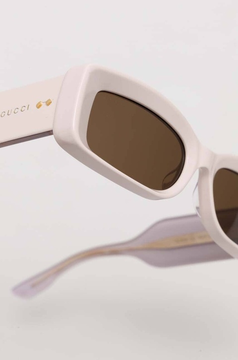 Gucci okulary przeciwsłoneczne damskie kolor różowy GG1528S - zdjęcie produktu nr 2