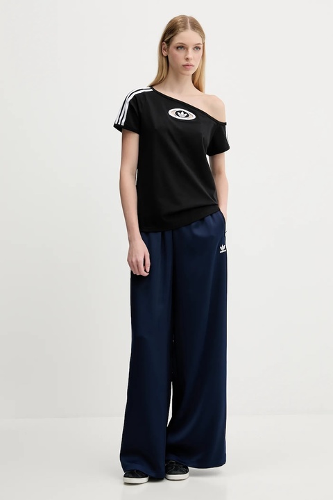 adidas Originals t-shirt Offshoulder Tee damski kolor czarny KC8796 - zdjęcie produktu nr 2