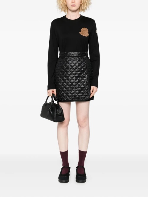 Moncler logo-patch long-sleeve top - Black - zdjęcie produktu nr 2
