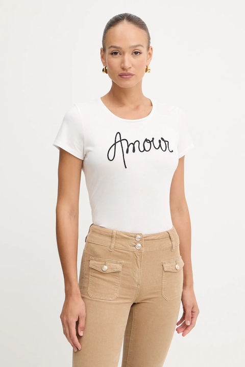 Morgan t-shirt damski kolor biały DMIO - zdjęcie produktu nr 1