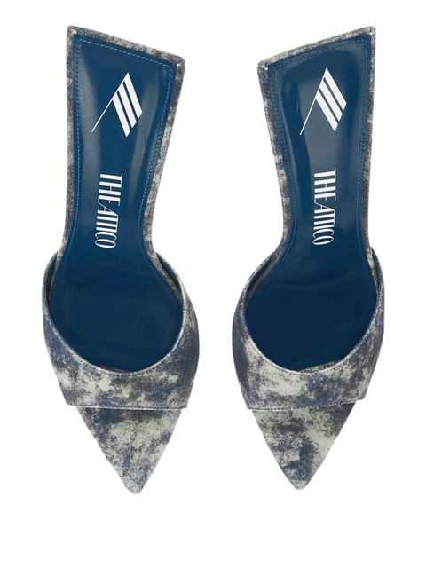 The Attico 95mm open-toe slip-on sandals - Blue - zdjęcie produktu nr 1