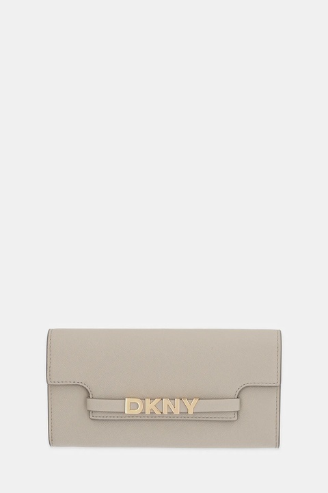 Dkny portfel damski kolor beżowy R52QKM29 - zdjęcie produktu nr 1
