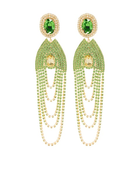 Magda Butrym crystal-embellished clip-on earrings - Gold - zdjęcie produktu nr 1
