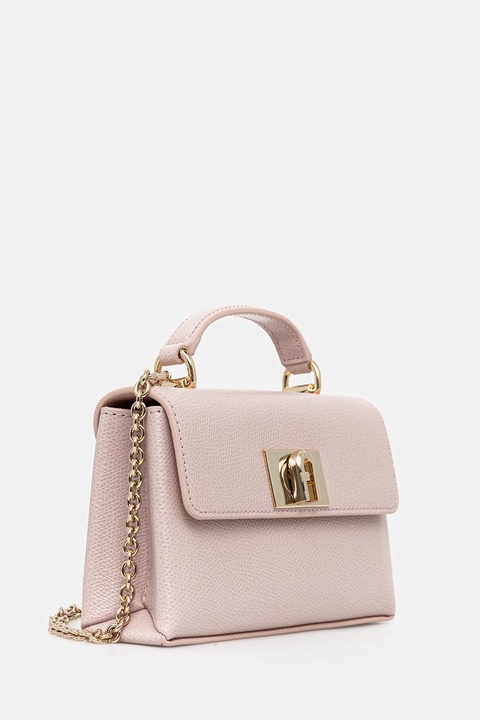 Furla torebka skórzana kolor różowy WE00423 ARE000 2814S - zdjęcie produktu nr 2