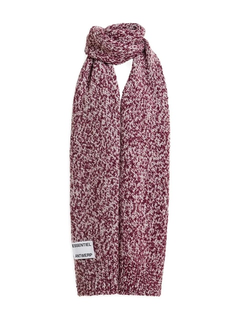 Essentiel Antwerp melange-effect knit scarf - Red - zdjęcie produktu nr 1